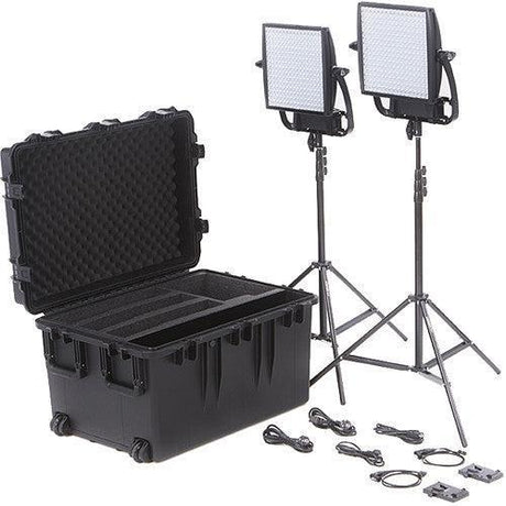 Litepanels Astra 6X Traveler Bi-Color Duo 2-Light V-Mount Battery Kit