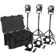 Litepanels Sola 4+ Daylight Fresnel 3-Light Traveler Kit