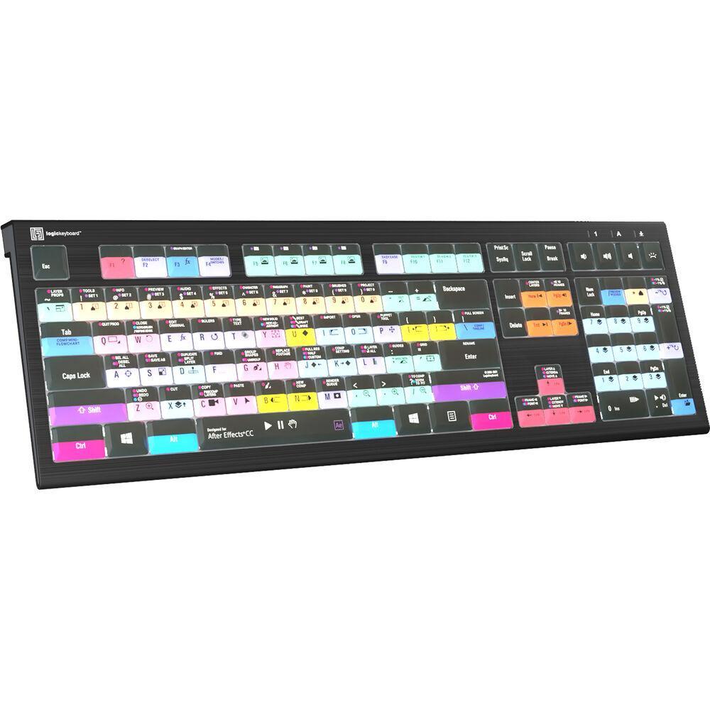 Logickeyboard ASTRA 2 Backlit Keyboard for Adobe After Effects CC for Windows