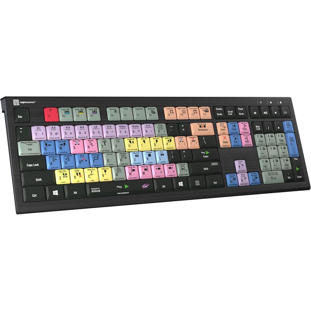 Logickeyboard ASTRA 2 Backlit Keyboard for Grass Valley Edius X for Windows