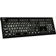 Logickeyboard ASTRA 2 Large Print White-on-Black Wired Keyboard for Windows