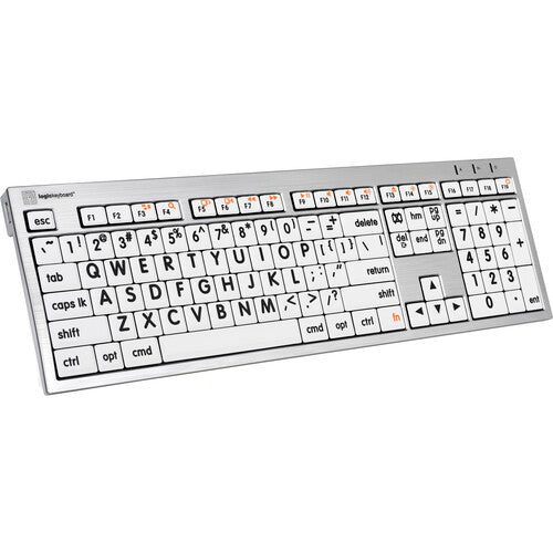Logickeyboard Large Print ALBA Mac Pro Keyboard Black on White
