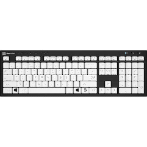 Logickeyboard Nero Slimline 6-Dot Braille Wired Keyboard for Windows