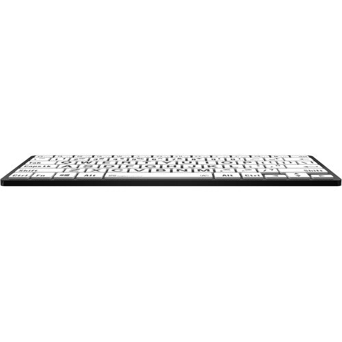 Logickeyboard XLPrint Bluetooth Black on White PC US Keyboard
