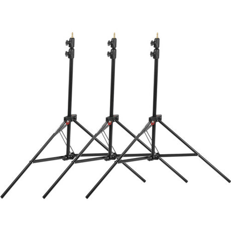 Manfrotto 1052BAC Aluminium Air-Cushioned Compact Stand in Black - 3 Pack