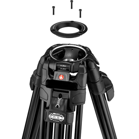 Manfrotto 645 FAST Twin Leg Video Tripod Legs Only - Aluminium