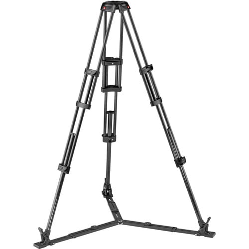Manfrotto Carbon Fibre Twin Leg Video Tripod Legs Only with Ground Spreader