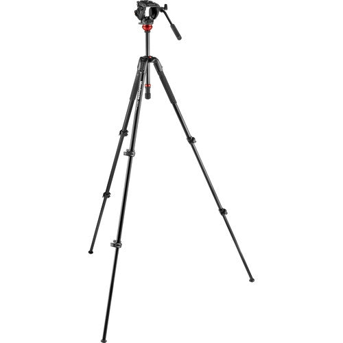 Manfrotto MVH500 Fluid Video Head with 190X Video Aluminum Tripod