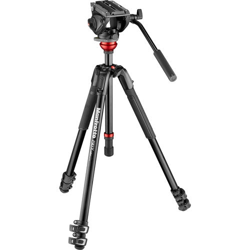 Manfrotto MVH500 Fluid Video Head with 190X Video Aluminum Tripod