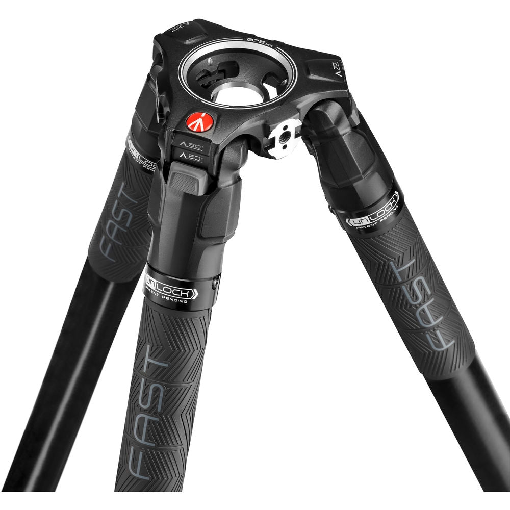Manfrotto Nitrotech 608 Fluid Head with 635 FAST Single Leg Carbon Fibre Tripod