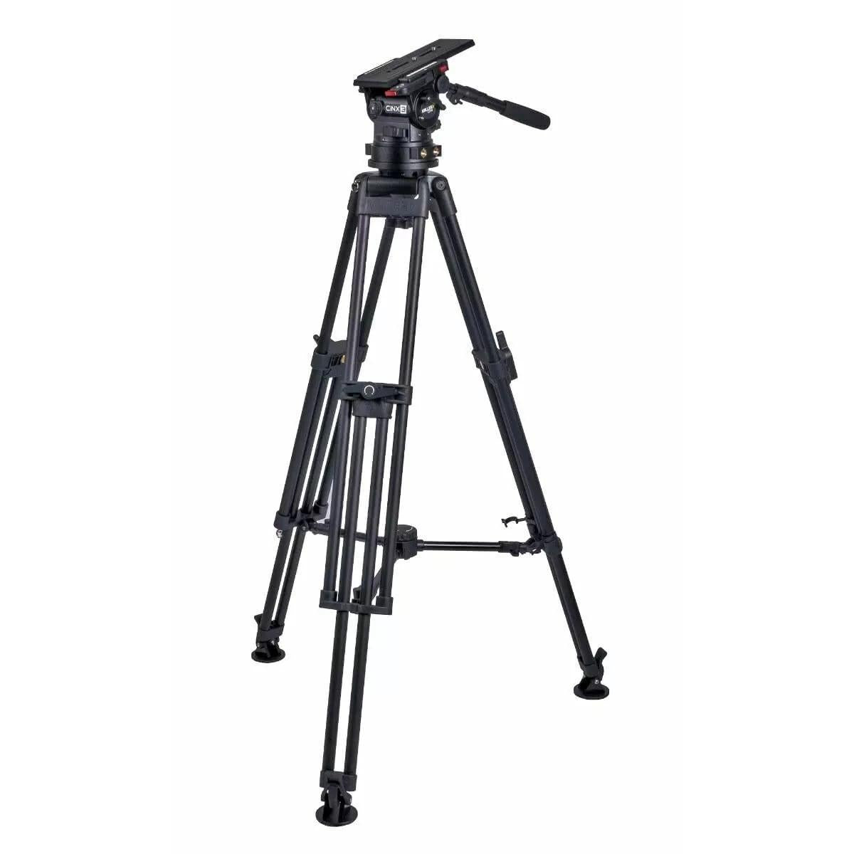 Miller CiNX 3 HDC 1 Stage Alloy Tripod System with Mid Level Spreader