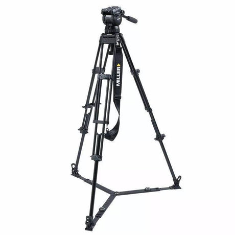 Miller CX10 Toggle 2 Stage Alloy Tripod System with Ground Spreader