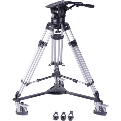 Miller SkyX 8 Fluid Head with HD 1-Stage Alloy Tripod (Mid-Level Spreader) and Dolly