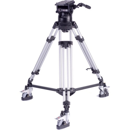 Miller SkyX 8 Fluid Head with HD 1-Stage Alloy Tripod (Mid-Level Spreader) and Dolly