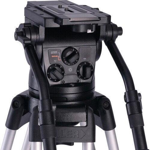 Miller SkyX 8 Fluid Head with HD 1-Stage Alloy Tripod (Mid-Level Spreader) and Dolly