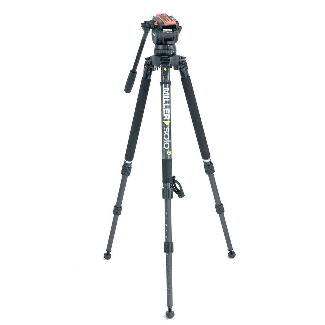 Miller Versa 4117 CXV10 Solo-Q 100 2-STG (Carbon Fibre) Tripod System With Bag
