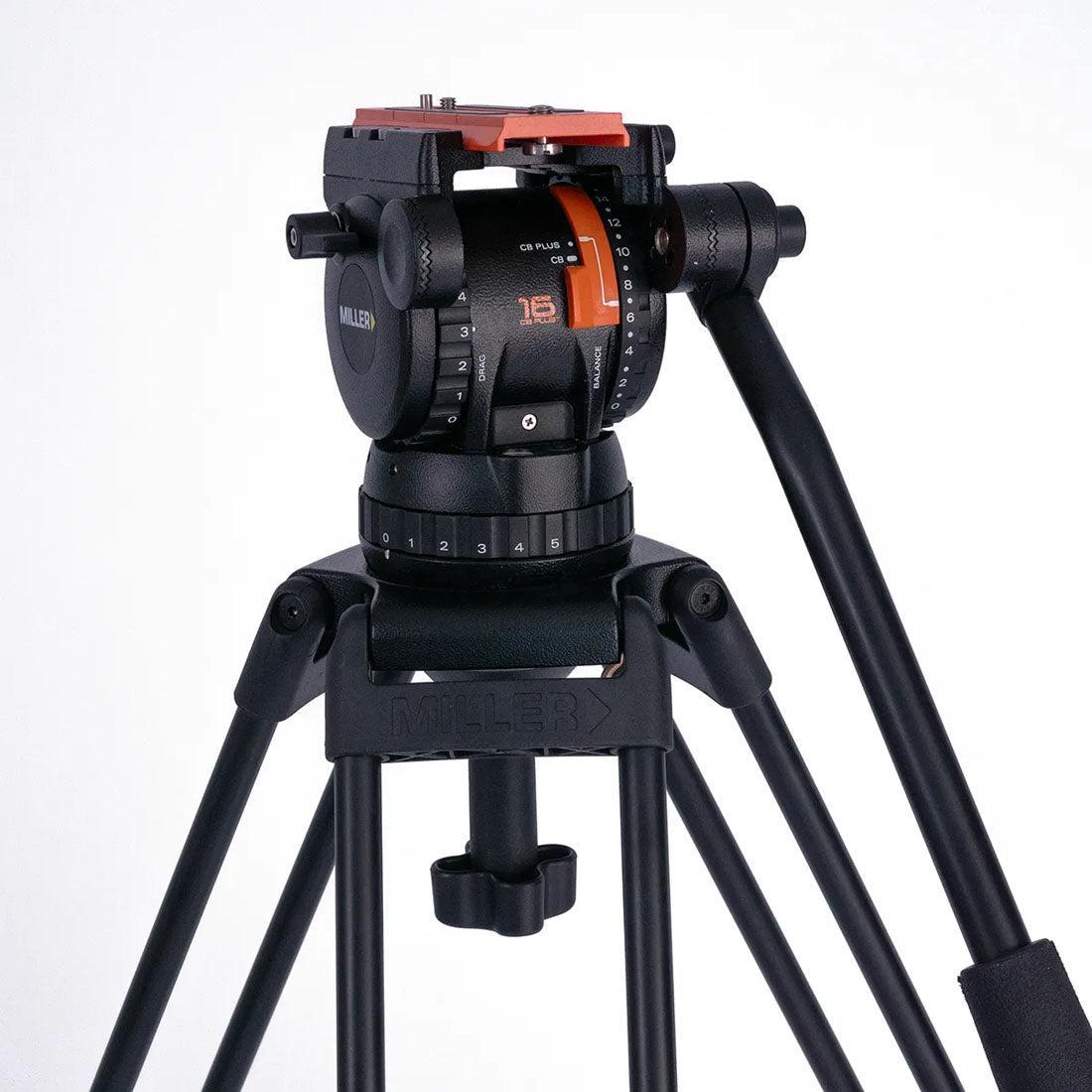 Miller Versa 4140 CXV10 SII 2-STG (Carbon Fibre) Tripod System with Mid-Level Spreader