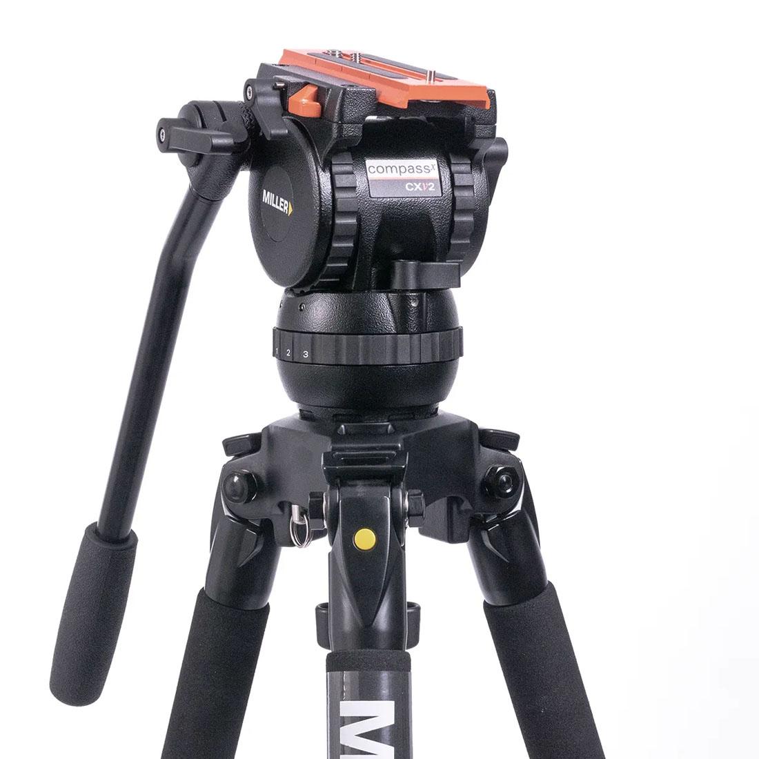 Miller Versa CXV2 Solo-Q 75 2-STG (Carbon Fibre) Tripod System with Bag