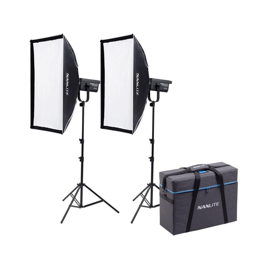 Nanlite FS-300B Twin Kit with light stands