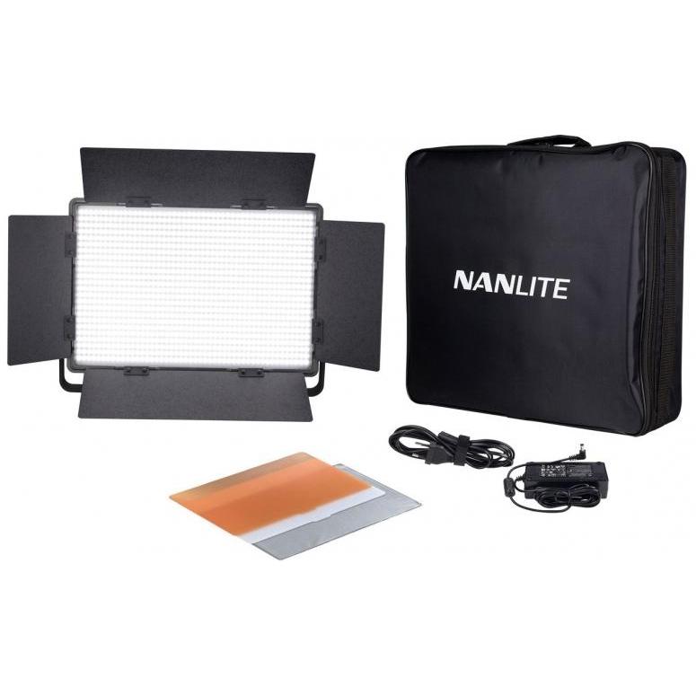 Nanlite 1200DSA DMX LED Panel With VLOCK Battery Feature and Barn Doors