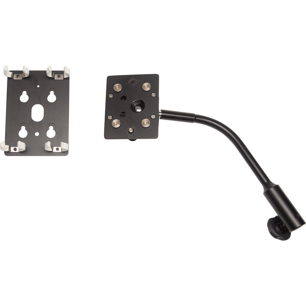 Nanlite 2 x T12 LED Pavotube array mounting clip plate with gooseneck