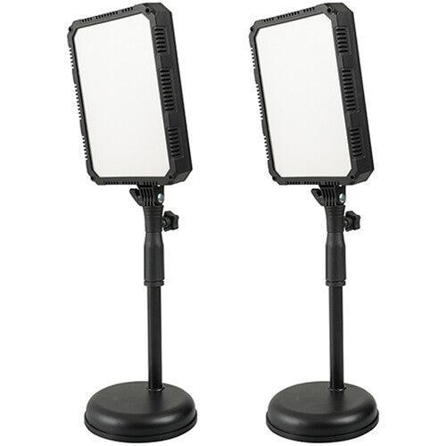 Nanlite Compac 24B Adjustable Bi-Colour Soft LED Panel 2 Light Desktop Kit