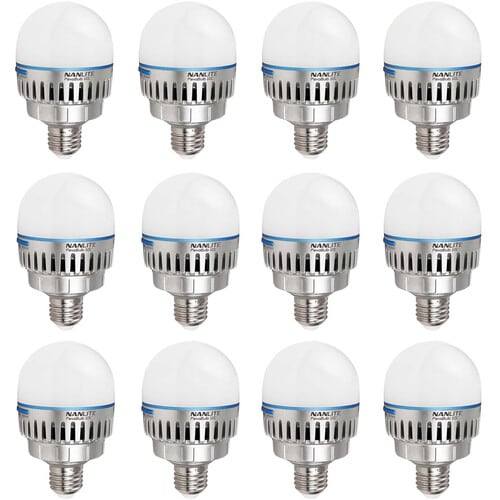 Nanlite PavoBulb 10C RGB LED E27 Bi-Colour Bulb 12KIT