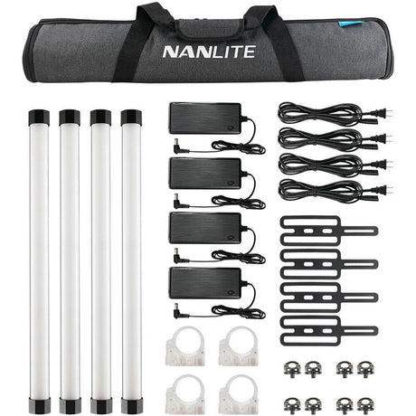 Nanlite PavoTube II 15X 2ft RGBW LED Tube 4-Light Kit