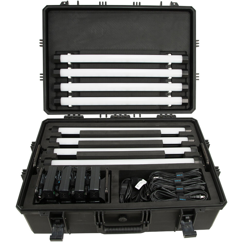 Nanlite PavoTube II 15X 2ft RGBW LED Tube 8-Light Kit with Hard Carry Case