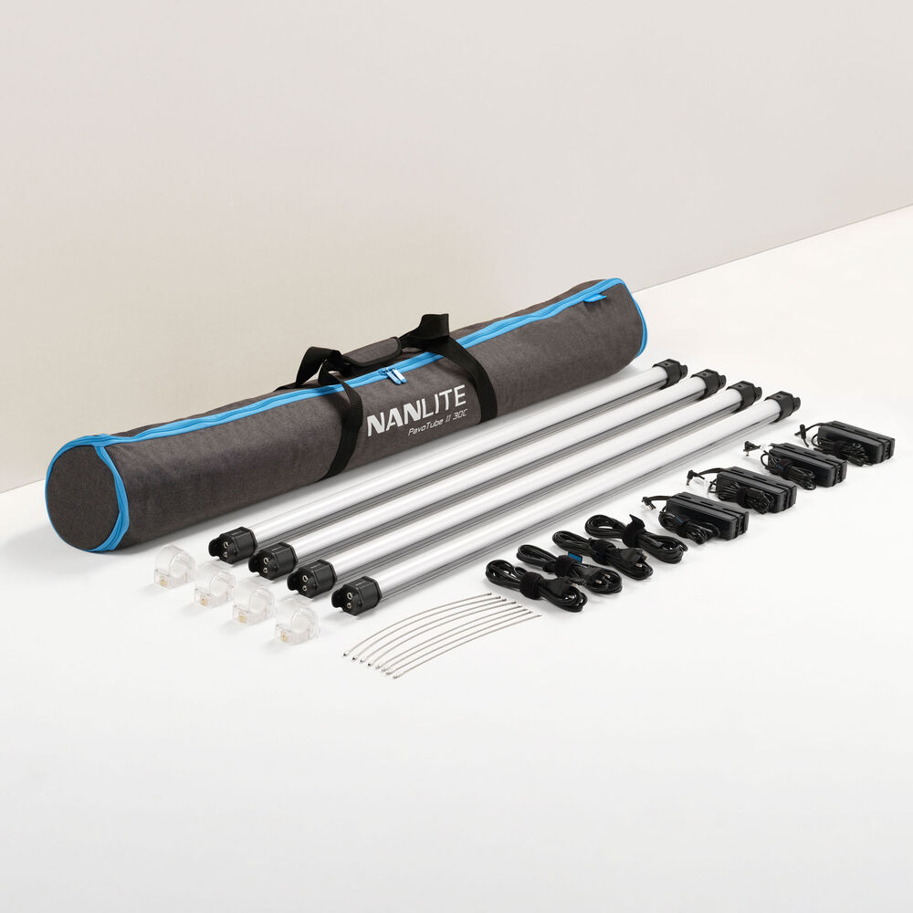 Nanlite PavoTube II 30C RGBWW 4ft LED tube 4 kit
