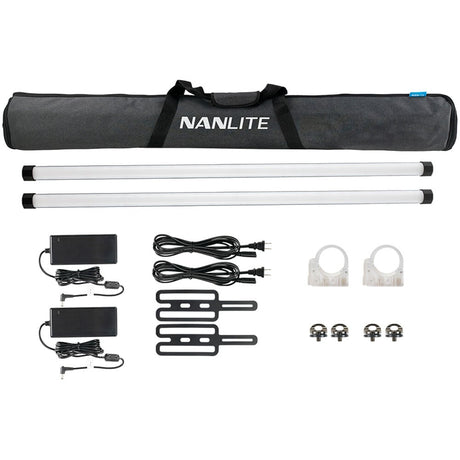 Nanlite PavoTube II 30X 4ft RGBW LED tube 2-Light Kit