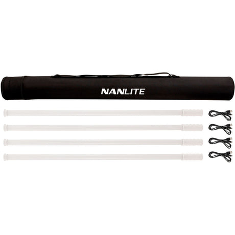 Nanlite Pavotube T8-7X LED Tube 4 Light Kit with Bag