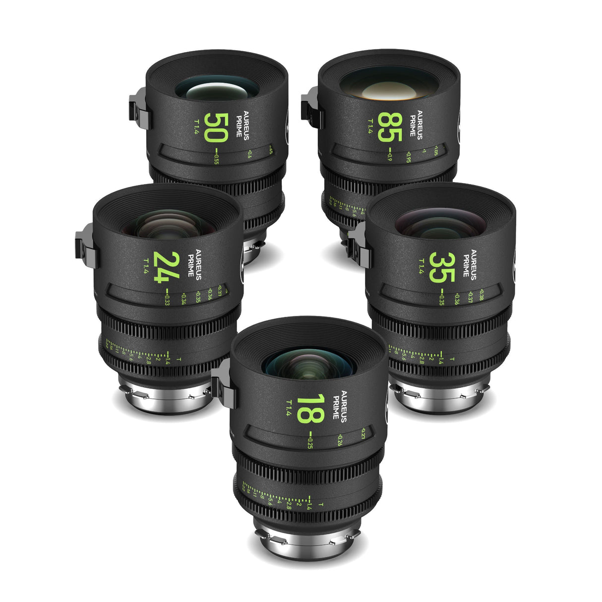 NiSi Aureus Prime Full Frame T1.4 Cinema Lens Kit (PL Mount)