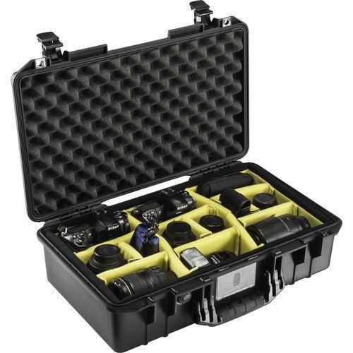Pelican 1525Air Black Compact Case with Padded Dividers