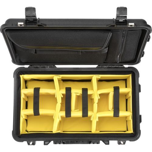 Pelican 1510SC Studio Black Case with Dividers & Laptop Sleeve