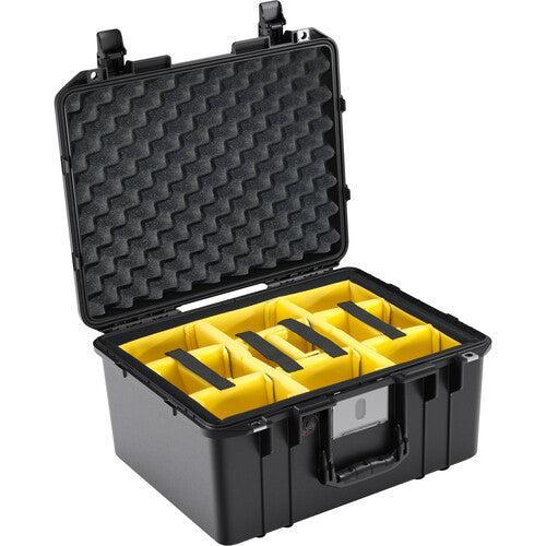 Pelican 1557AirWD Hard Carry Case with Padded Divider Insert in Black