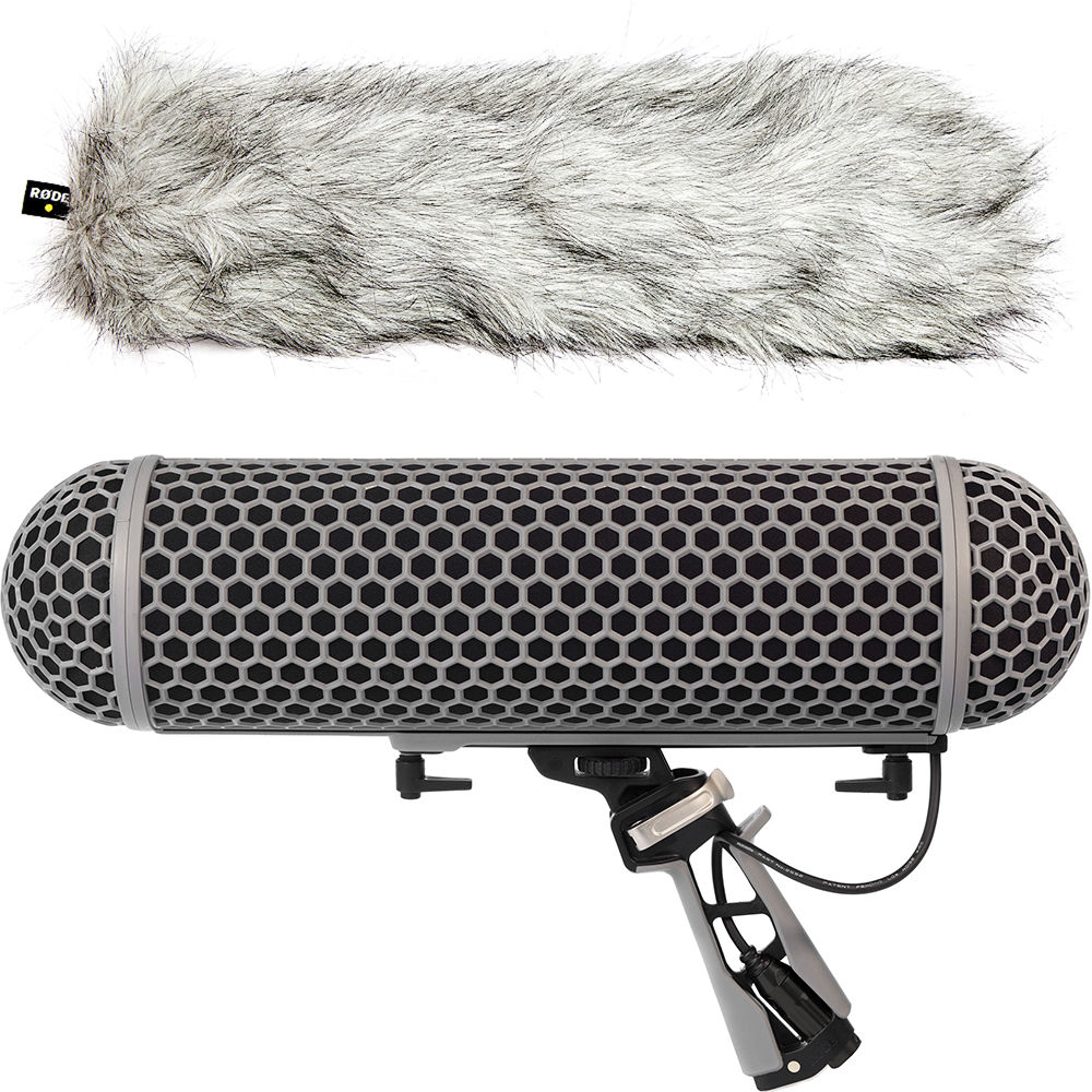 Rode BLIMP Windshield and Rycote Shock Mount Suspension for Shotgun Microphones