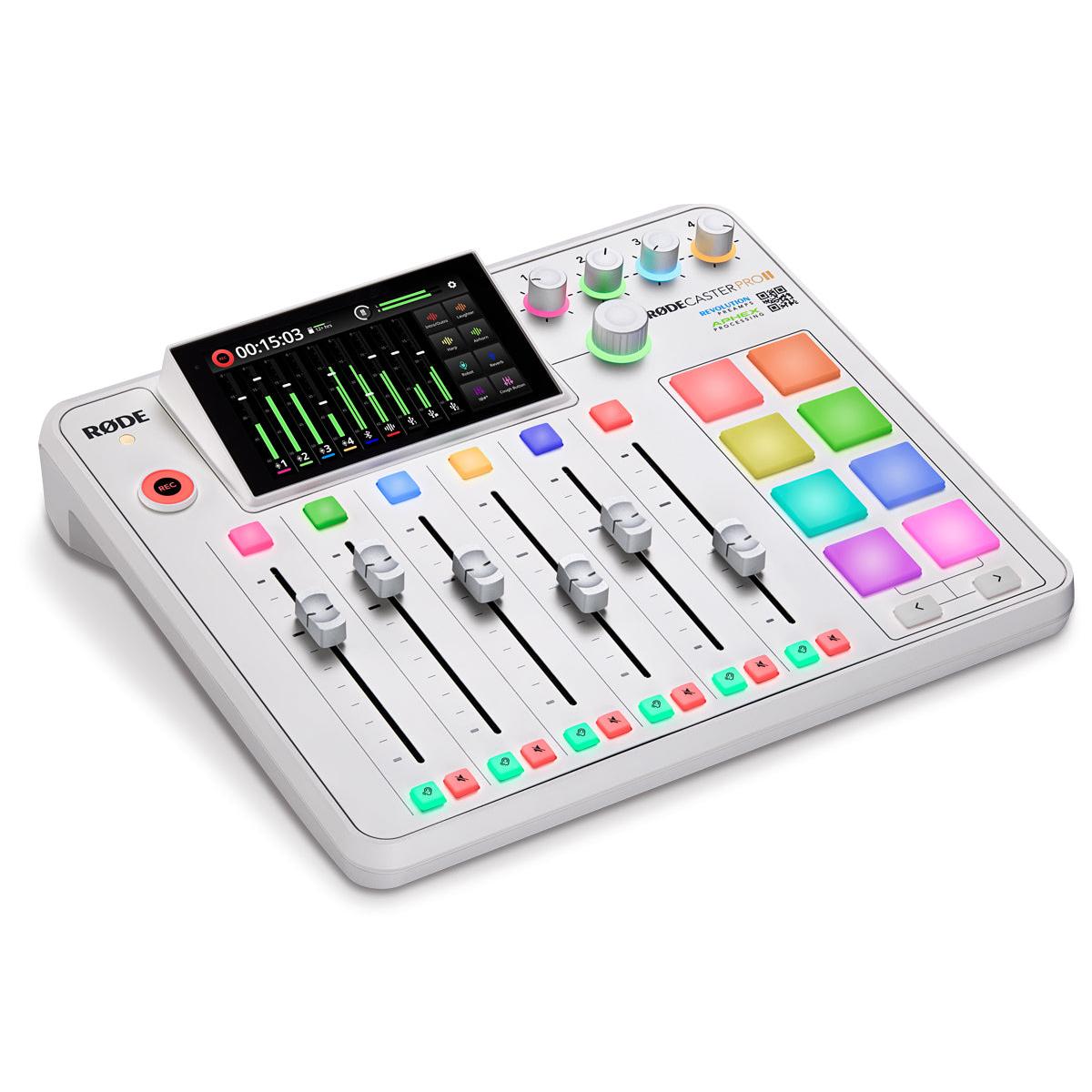 Rode Rodecaster Pro II Integrated Audio Production Studio (White)