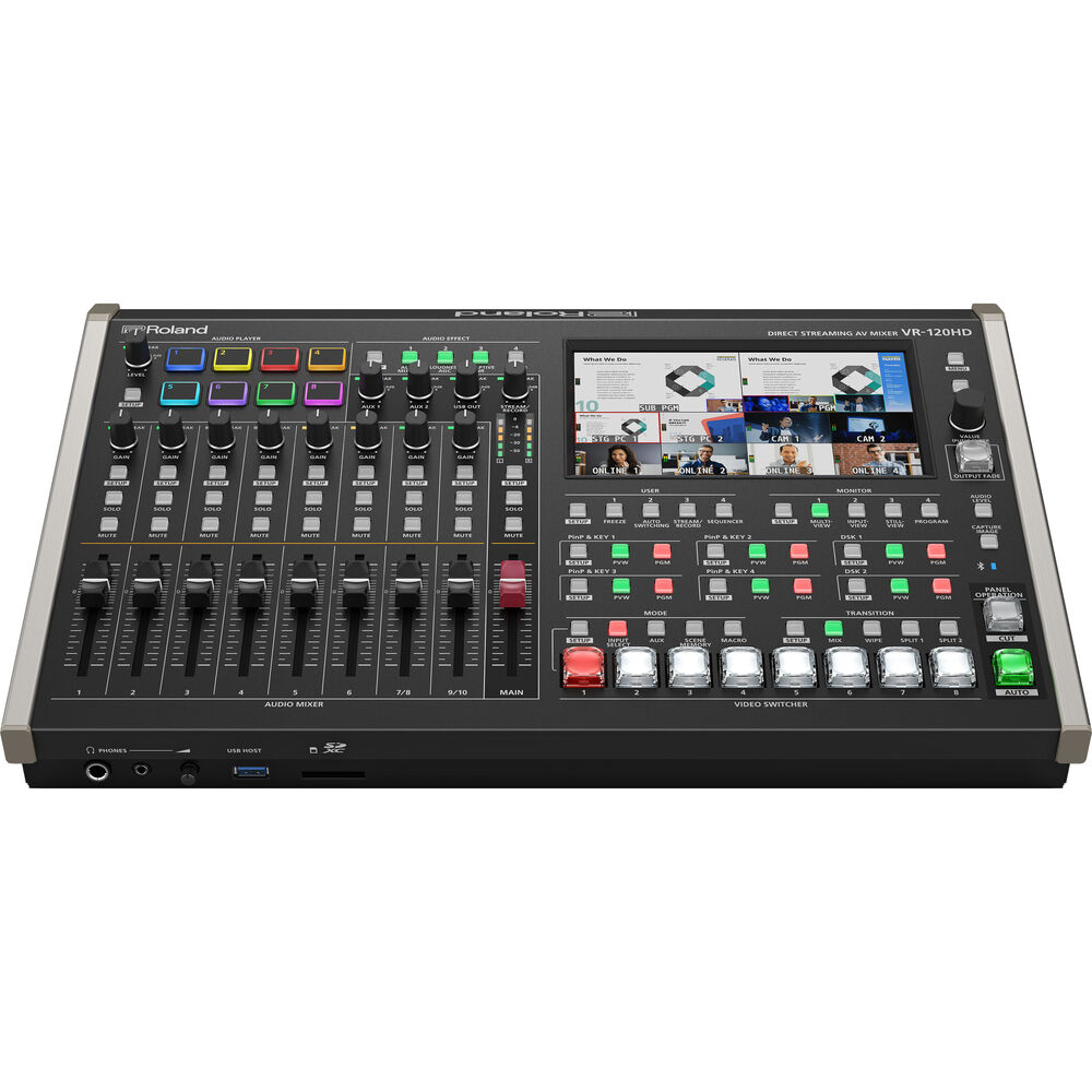 Roland VR-120HD Direct Streaming AV Mixer with Video Record and Playback