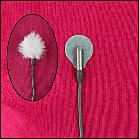 Rycote Overcovers - Lavalier Microphone Wind Cover and Adhesive Mount with Fur Disc for Hi-Wind Diffusion