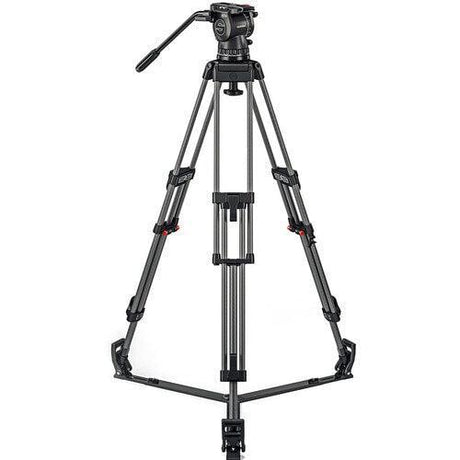 Sachtler FSB 10 MkII 100mm Head with ENG 2 Carbon Fiber Tripod System Ground Spreader