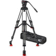 Sachtler FSB 10 MkII 100mm Head with ENG 2 Carbon Fiber Tripod System Mid-Level Spreader