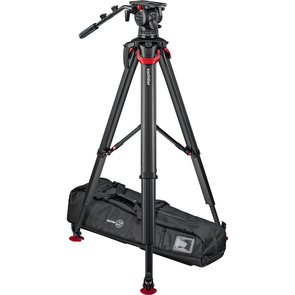 Sachtler System aktiv12T and flowtech 100 with Mid-Level Spreader