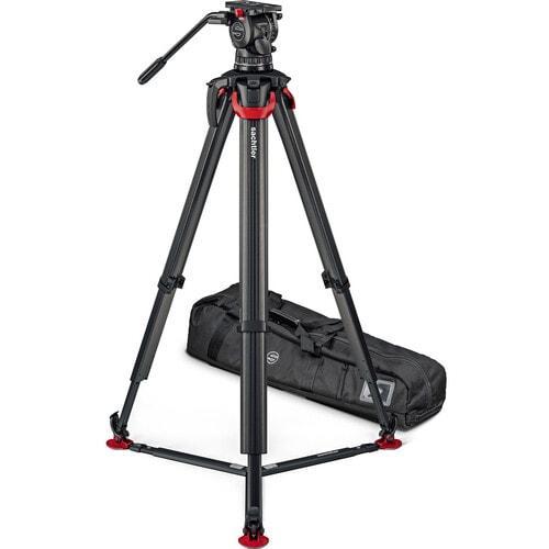 Sachtler Tripod System aktiv10T and flowtech 100 with Ground Spreader