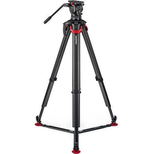Sachtler Tripod System aktiv10T and flowtech 100 with Ground Spreader