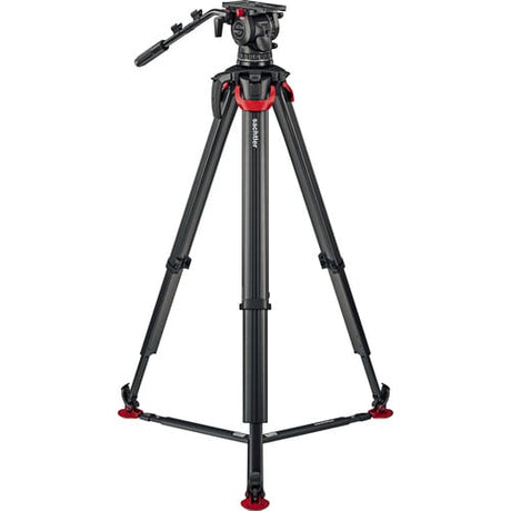 Sachtler Tripod System aktiv12T and flowtech 100 with Ground Spreader
