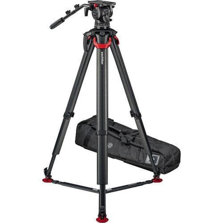 Sachtler Tripod System aktiv12T and flowtech 100 with Ground Spreader