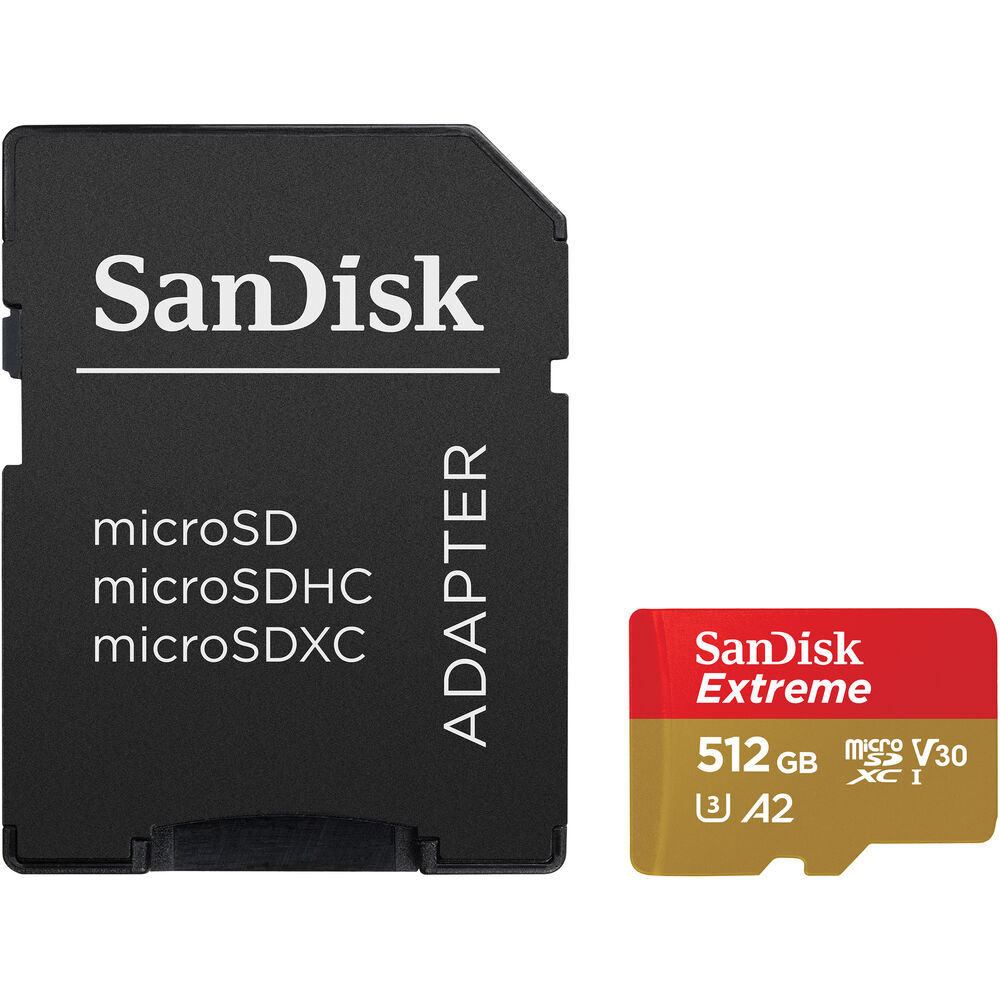 SanDisk Extreme microSDXC UHS-I Micro SD Card with SD Card Adapter