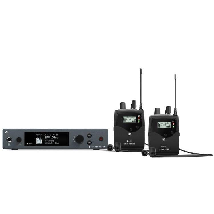 Sennheiser Evolution IEMG4-TWIN-B Twin Wireless In-Ear Monitoring System (B Band 626 - 668 MHz)