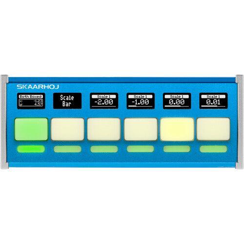 Skaarhoj Quick Bar Aux Panel with Blue Pill Inside